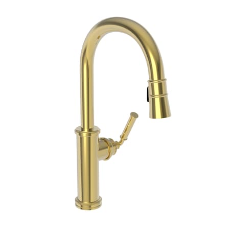 Newport Brass Pull-Down Kitchen Faucet in Polished Gold, Pvd 2940-5103-24